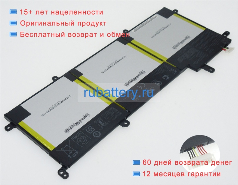 Аккумуляторы для ноутбуков asus Zenbook ux305ua-fc065t 11.31V 4780mAh - Кликните на картинке чтобы закрыть