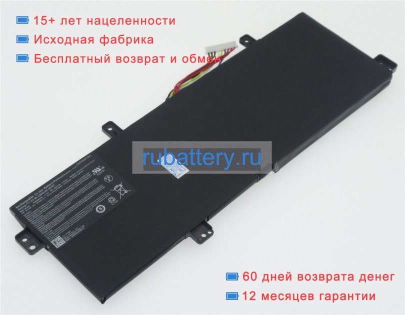 Аккумуляторы для ноутбуков thunderobot Targa 911 t5tb 11.4V 5300mAh - Кликните на картинке чтобы закрыть