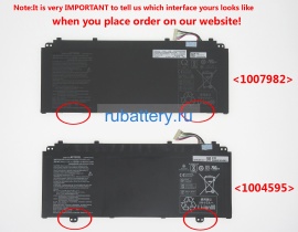 Аккумуляторы для ноутбуков acer Pt715-51-761m 11.55V 4670mAh
